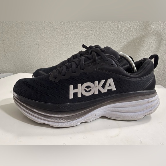 Hoka Women's Black and White Running Shoes - Picture 4 of 10
